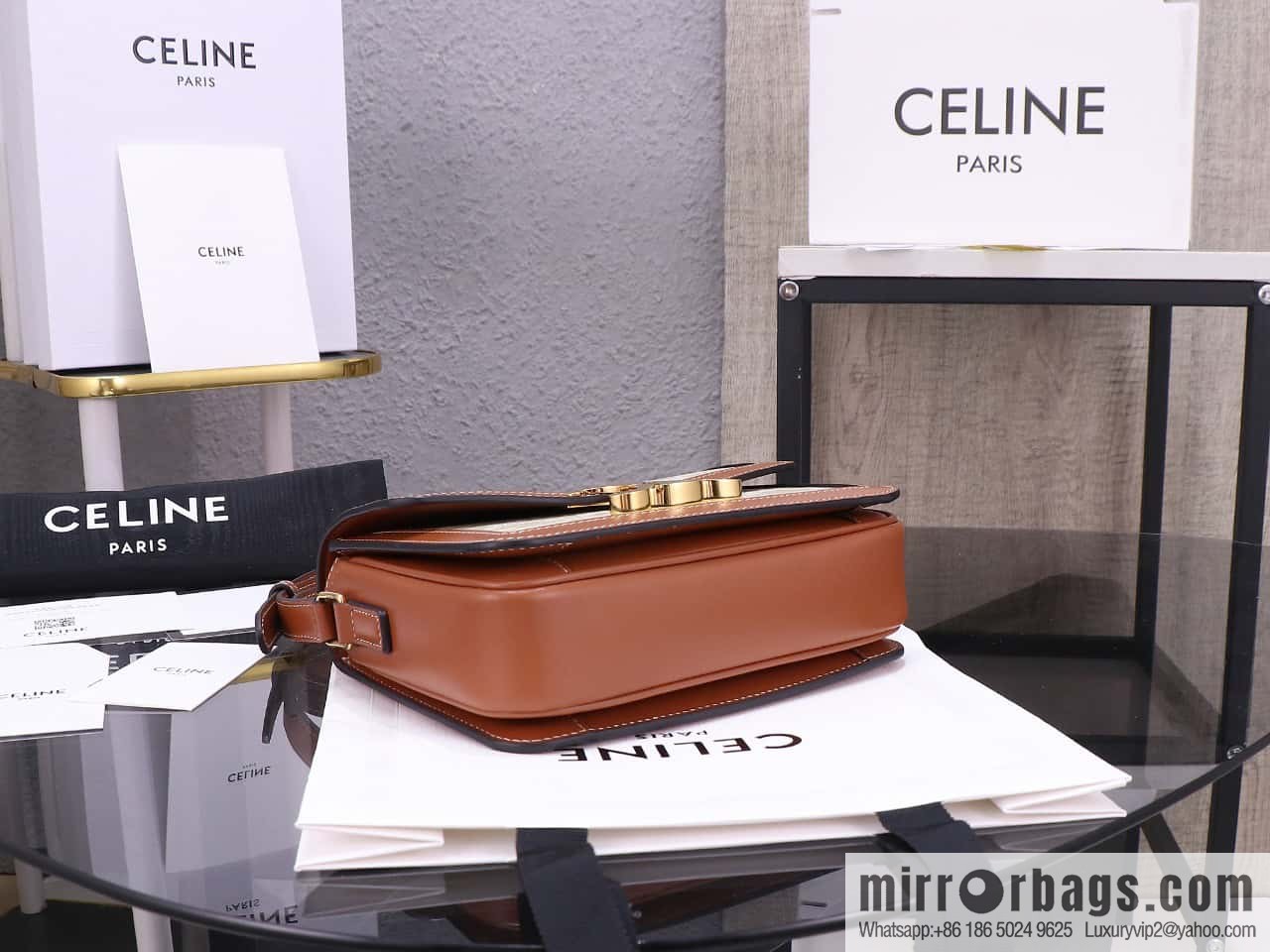 [Premium quality, all steel hardware] TEEN TRIOMPHE calfskin handbag, number: 188423BF4.07PO