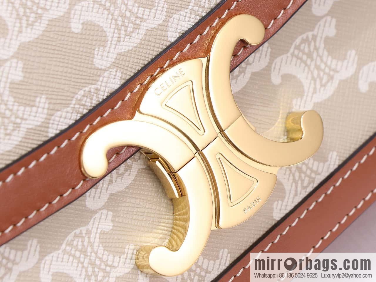 [Premium quality, all steel hardware] TEEN TRIOMPHE calfskin handbag, number: 188423BF4.07PO