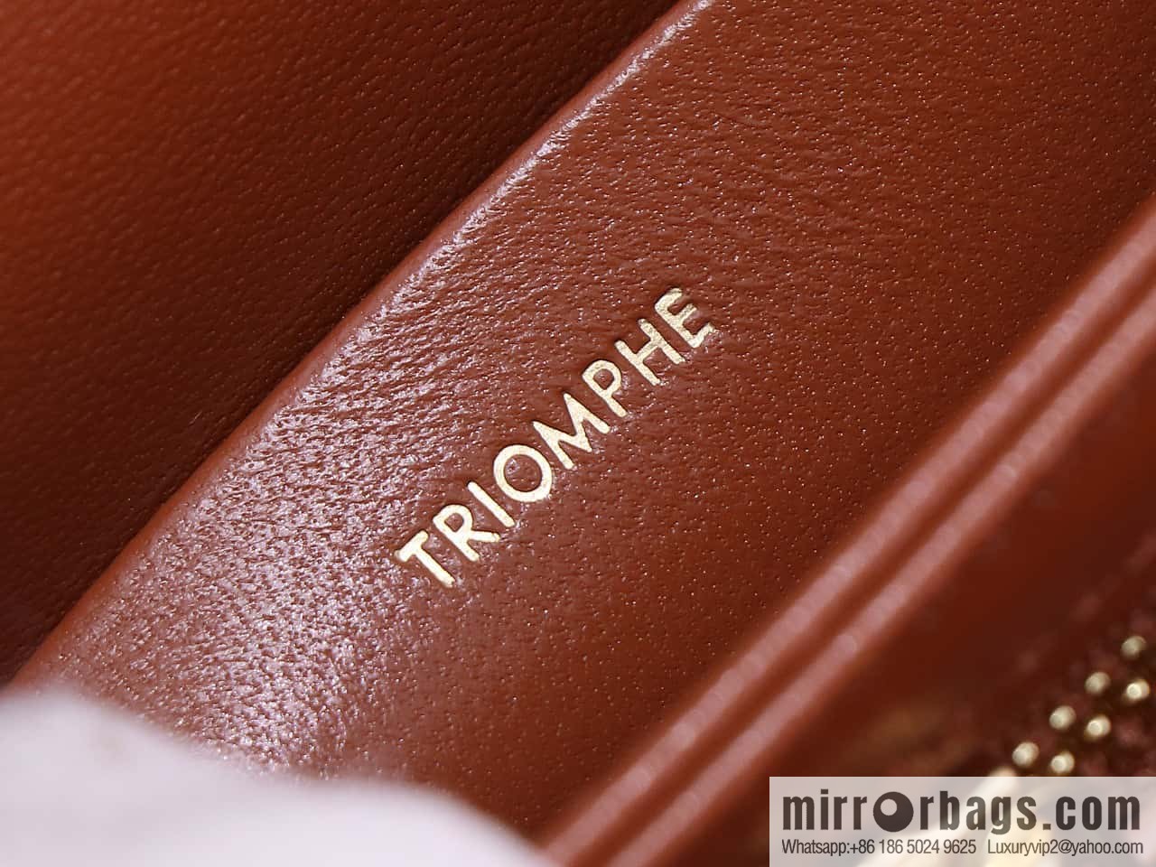 [Premium quality, all steel hardware] TEEN TRIOMPHE calfskin handbag, number: 188423BF4.07PO