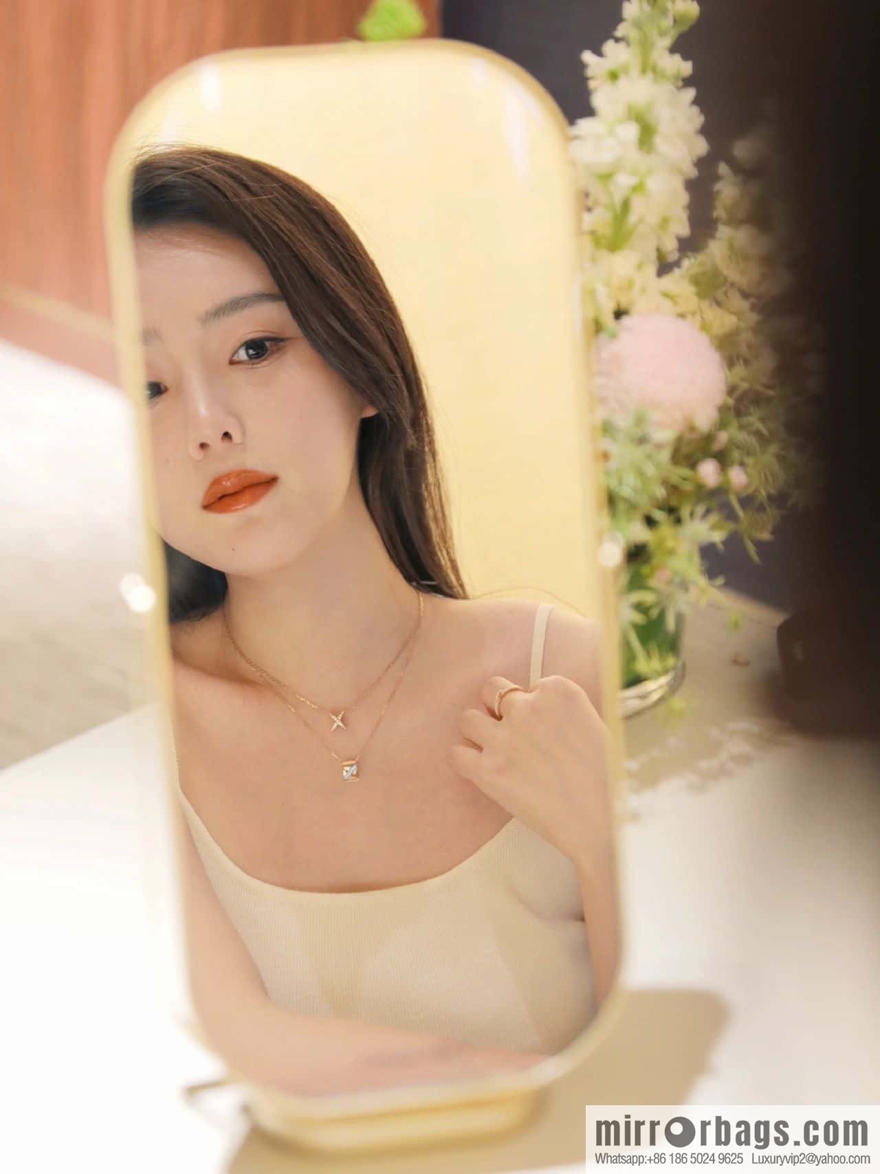 ❗️New ❗️ ☀️ Chaumet Paris Liens Evidence Ring Cylinder Necklace ☀️