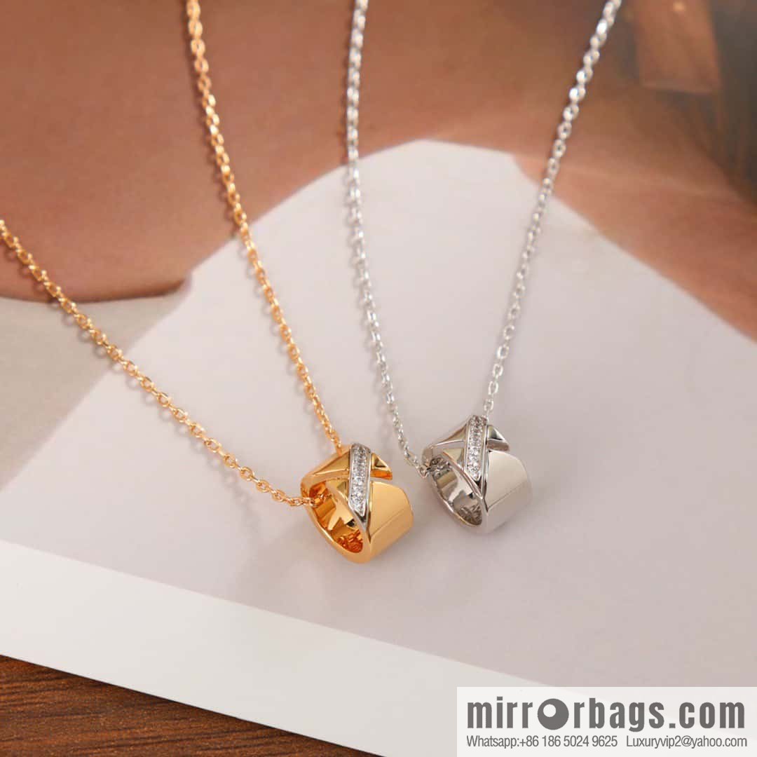 ❗️New ❗️ ☀️ Chaumet Paris Liens Evidence Ring Cylinder Necklace ☀️