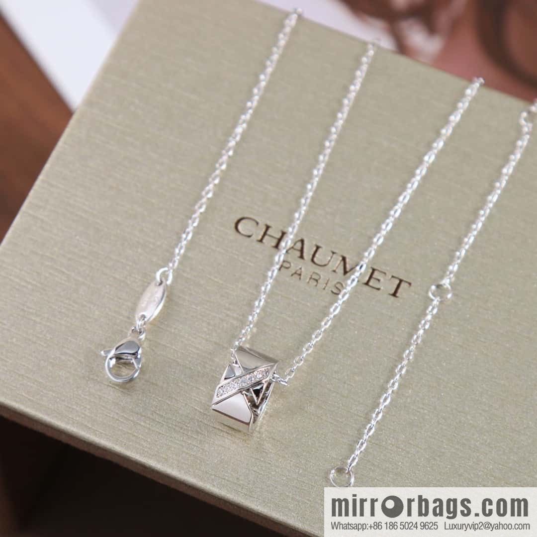 ❗️New ❗️ ☀️ Chaumet Paris Liens Evidence Ring Cylinder Necklace ☀️