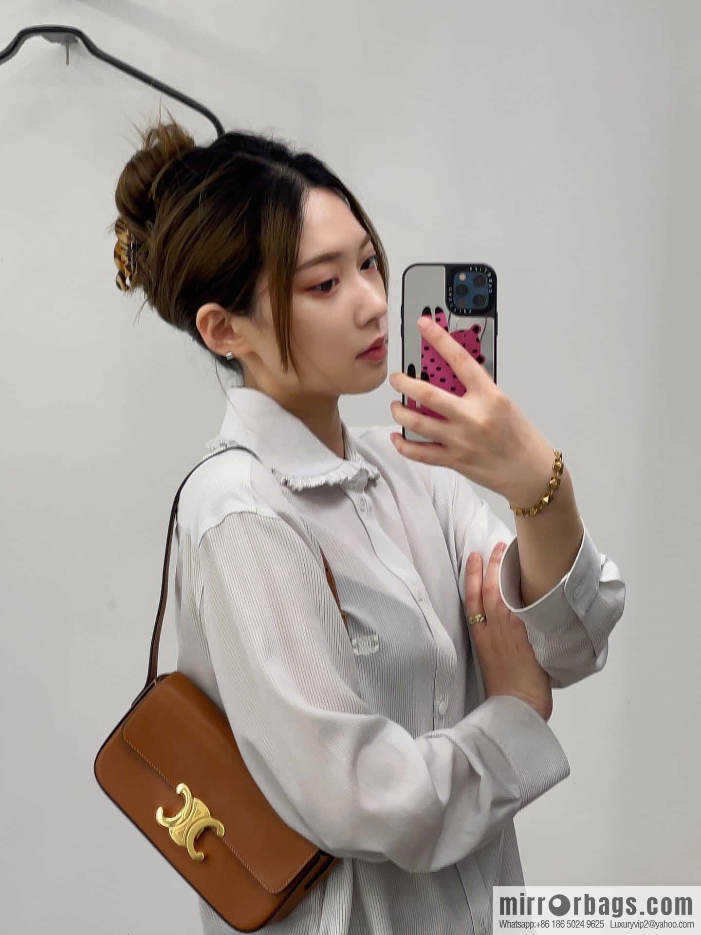 [Premium quality, all-steel hardware] CELIN * New Triomphe Arc de Triomphe armpit bag 2021 spring and summer limited edition, model number: 194142
