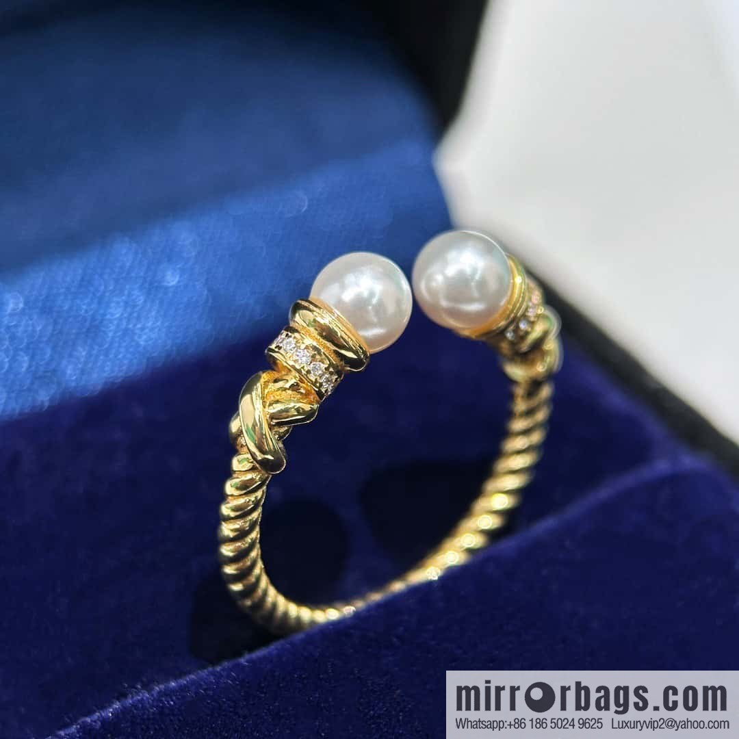 ❗️New ❗️ ☀ Tiffany & Co. Tiffany Twist Pearl Opening Ring ☀️