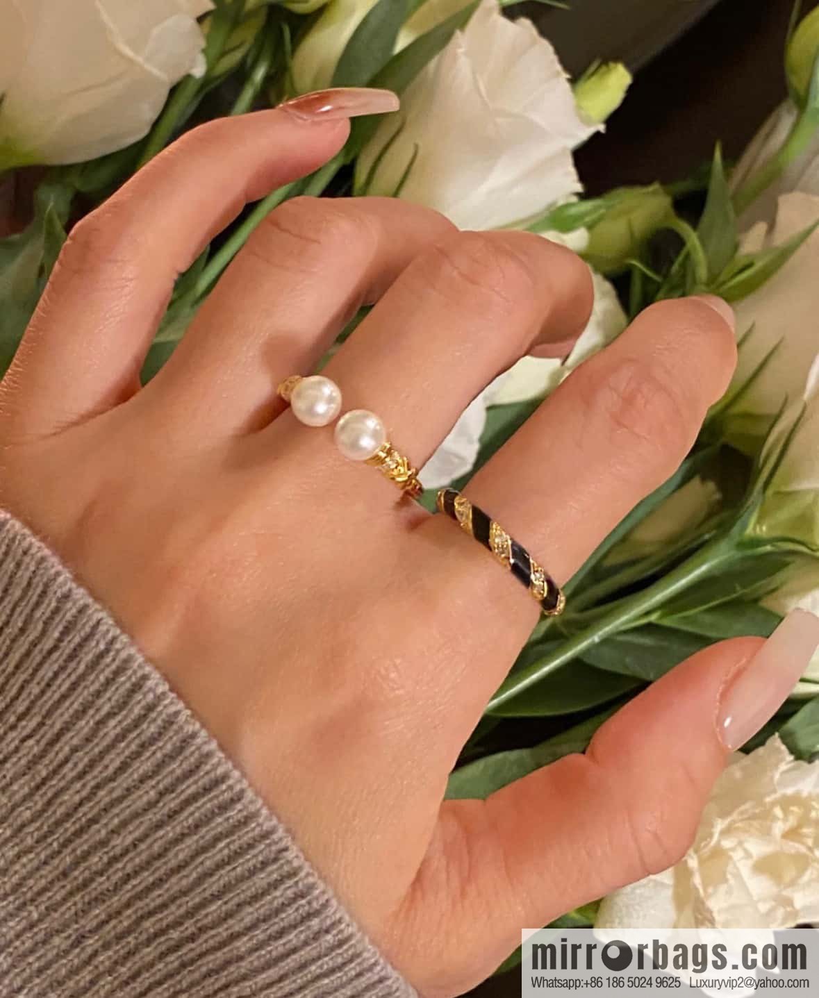 ❗️New ❗️ ☀ Tiffany & Co. Tiffany Twist Pearl Opening Ring ☀️