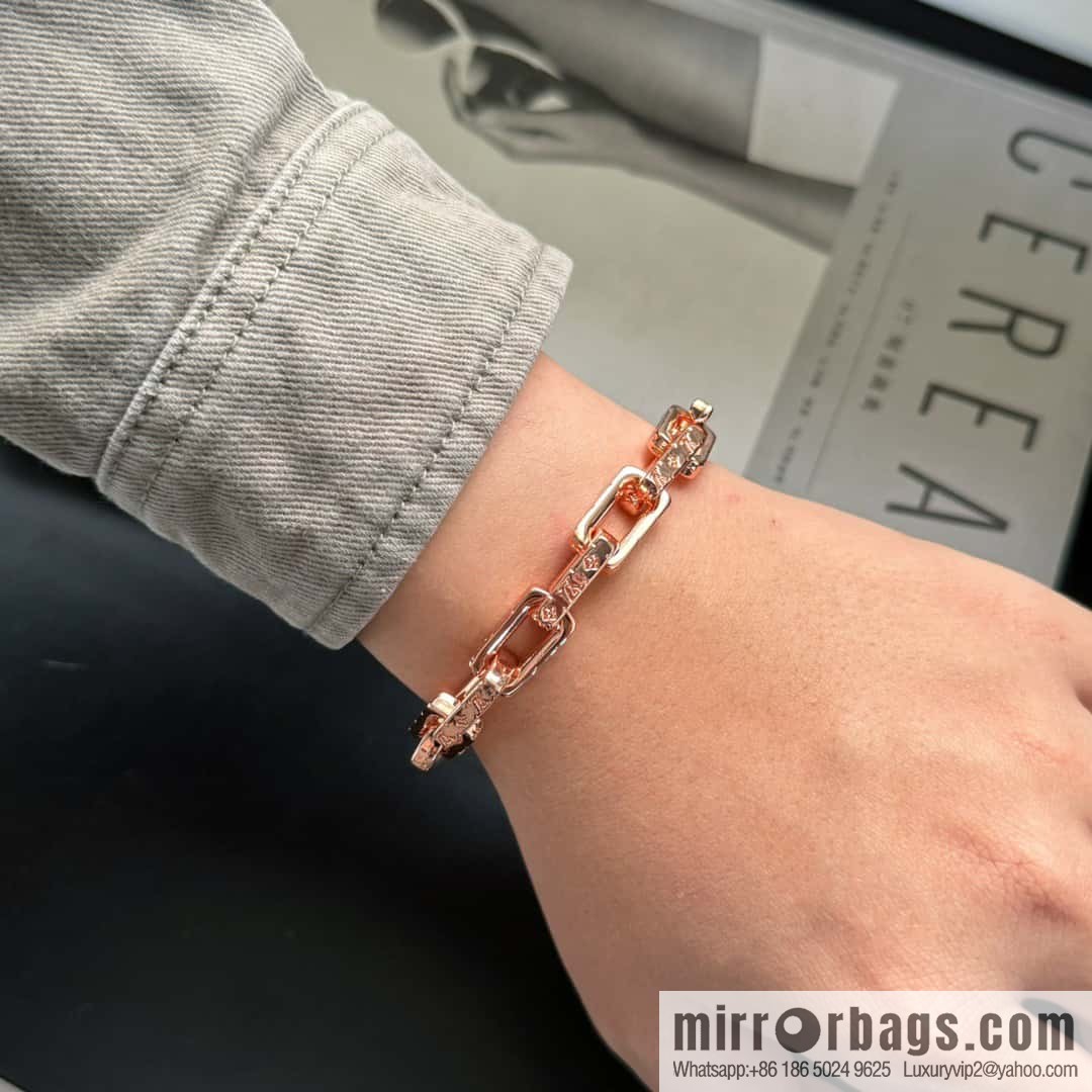 ❗️New ❗️ M00308 ☀❤️☀ Louis Vuitton Louis Vuitton LV Bamboo Cuban Bracelet ☀