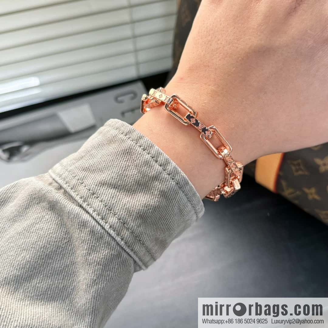 ❗️New ❗️ M00308 ☀❤️☀ Louis Vuitton Louis Vuitton LV Bamboo Cuban Bracelet ☀