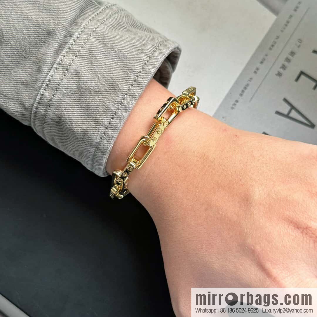 ❗️New ❗️ M00308 ☀❤️☀ Louis Vuitton Louis Vuitton LV Bamboo Cuban Bracelet ☀