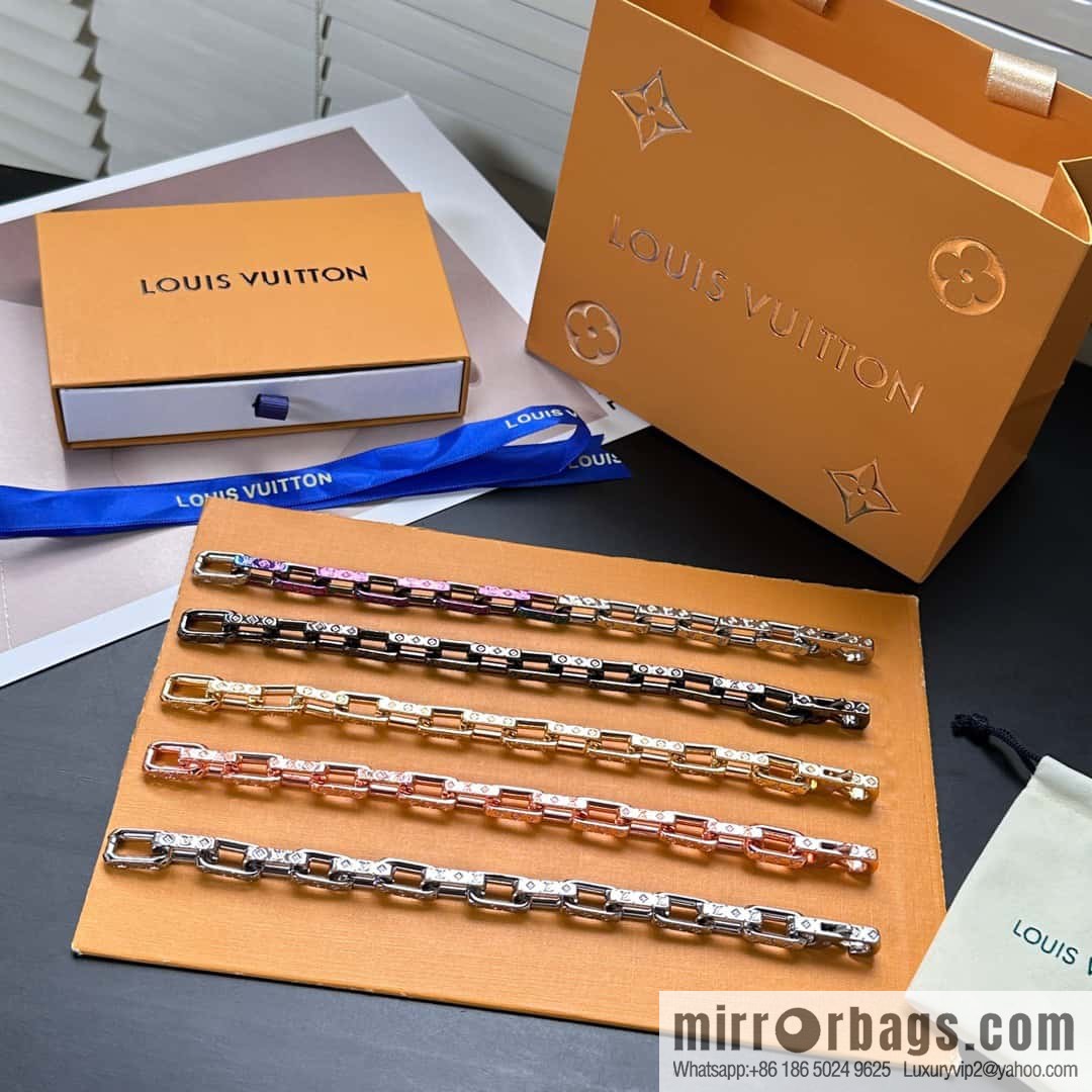 ❗️New ❗️ M00308 ☀❤️☀ Louis Vuitton Louis Vuitton LV Bamboo Cuban Bracelet ☀