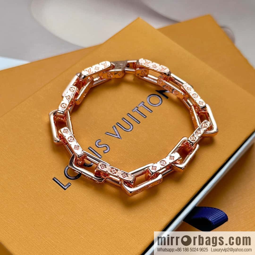 ❗️New ❗️ M00308 ☀❤️☀ Louis Vuitton Louis Vuitton LV Bamboo Cuban Bracelet ☀