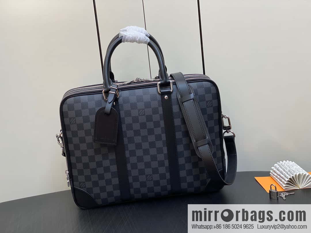 [Original single boutique] N40485 Haige, men's bag briefcase series voyage large briefcase
