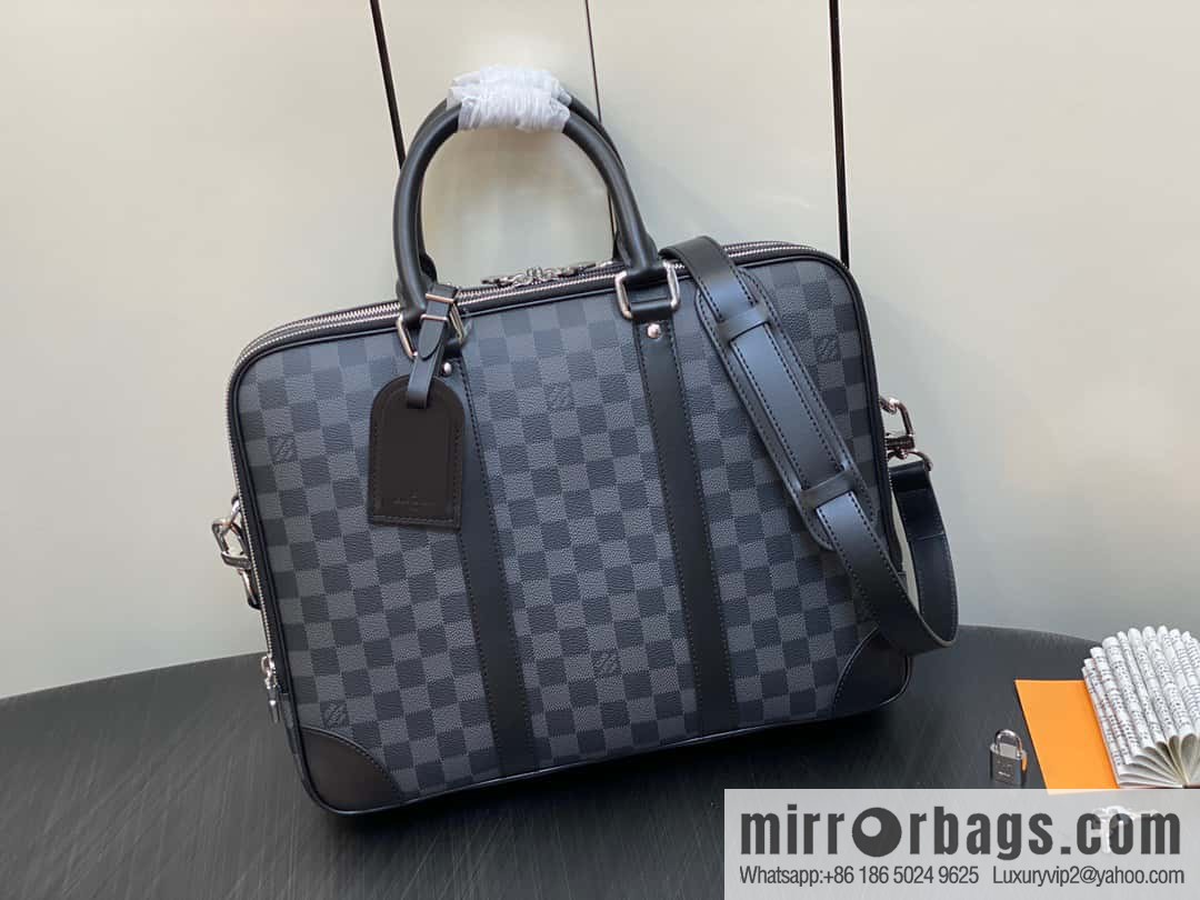 [Original single boutique] N40485 Haige, men's bag briefcase series voyage large briefcase