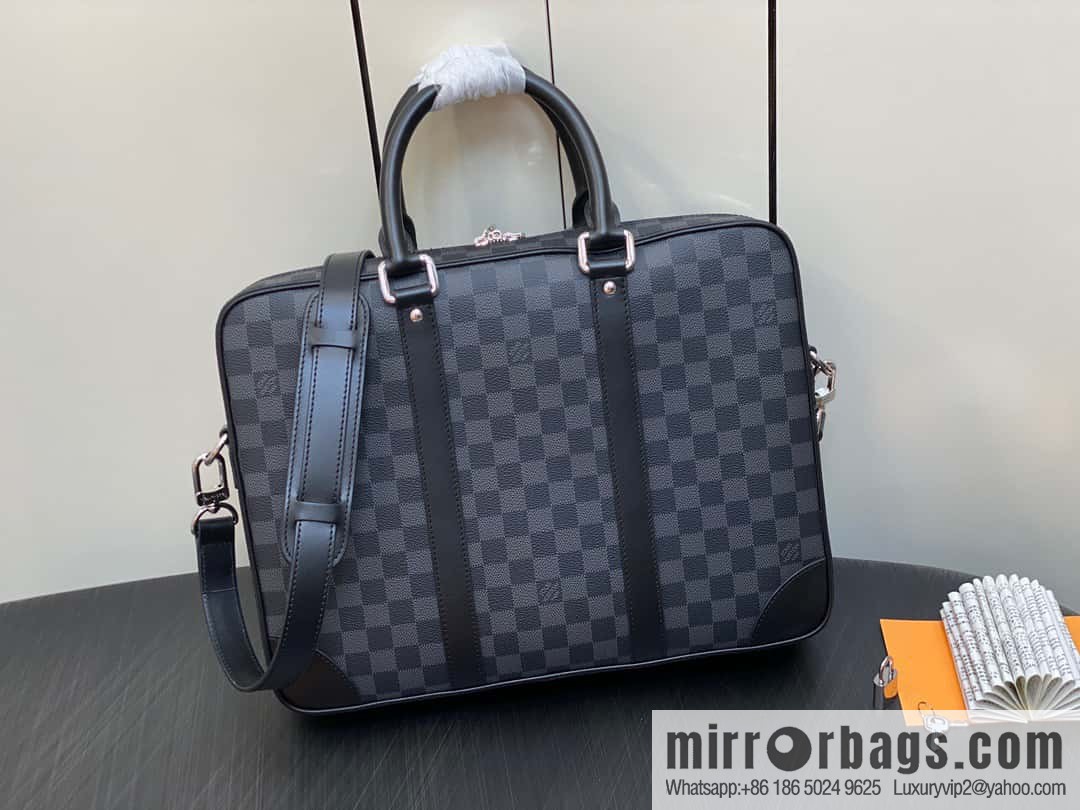 [Original single boutique] N40485 Haige, men's bag briefcase series voyage large briefcase