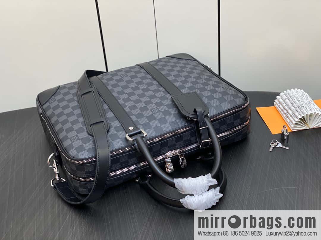 [Original single boutique] N40485 Haige, men's bag briefcase series voyage large briefcase