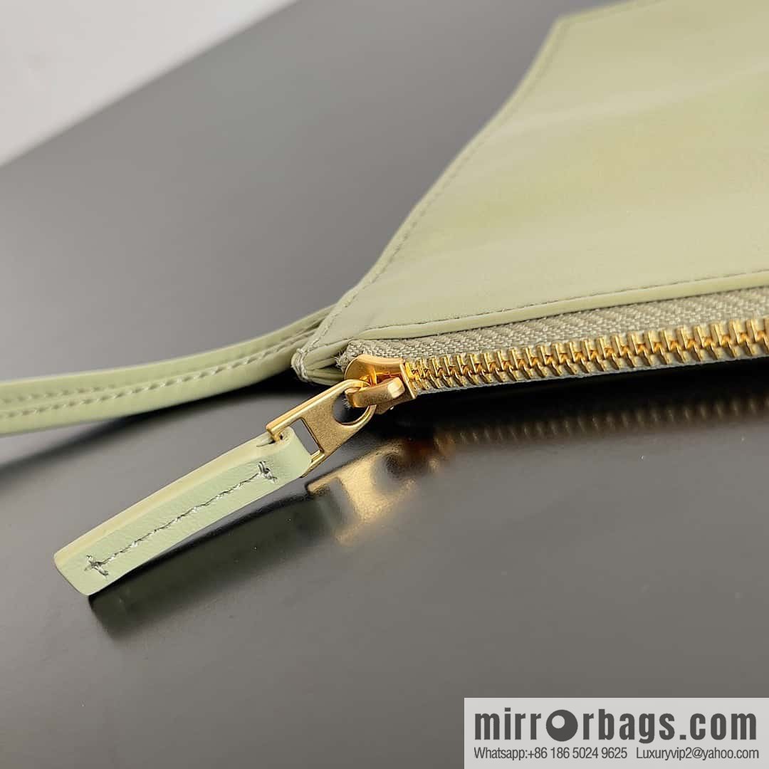 BV 2023 new 20cm Mini Arco pleated tote bag model number 729042 travertine green