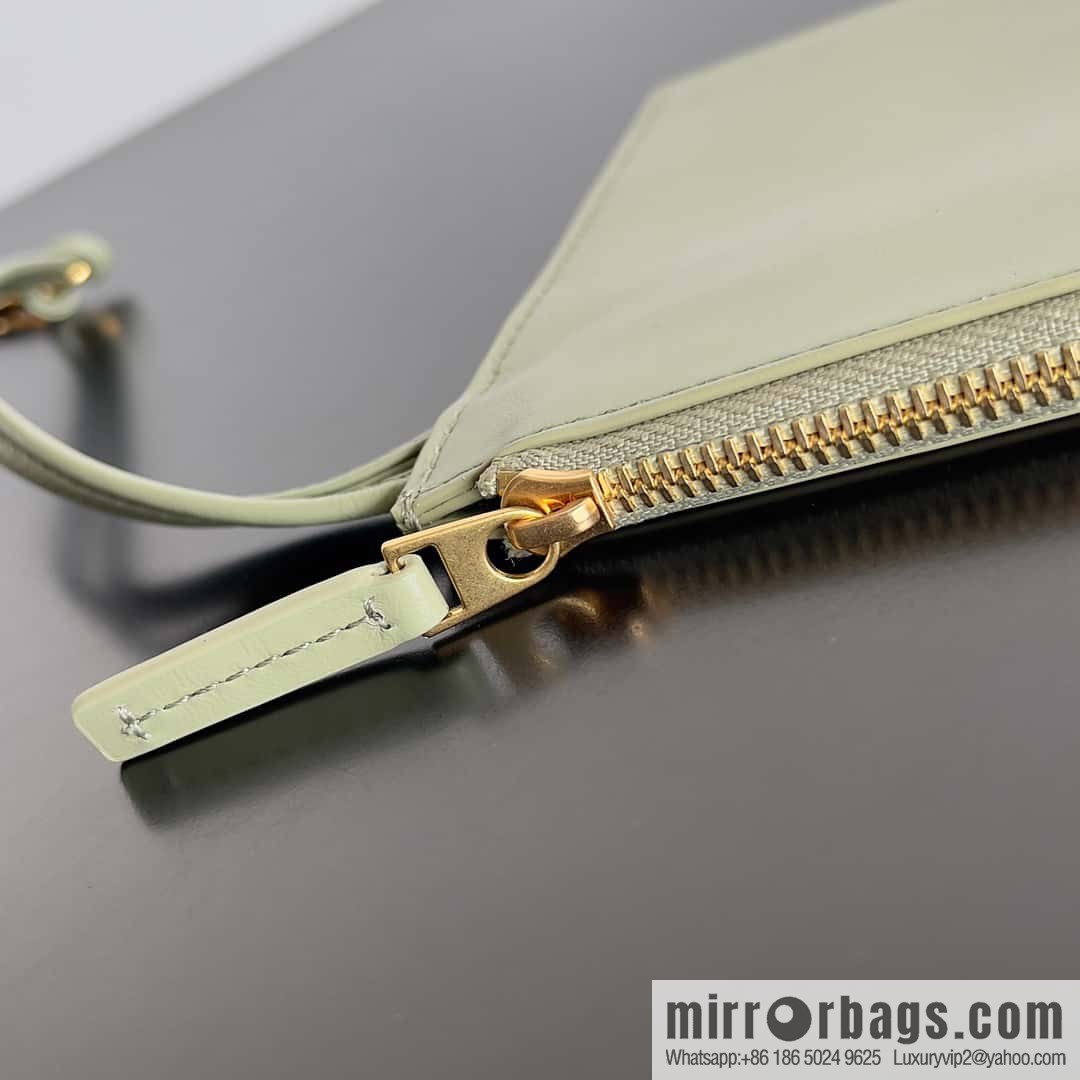 BV 2023 New 30cm Mini Arco pleated tote bag Tote bag, model 729043 Travertine green