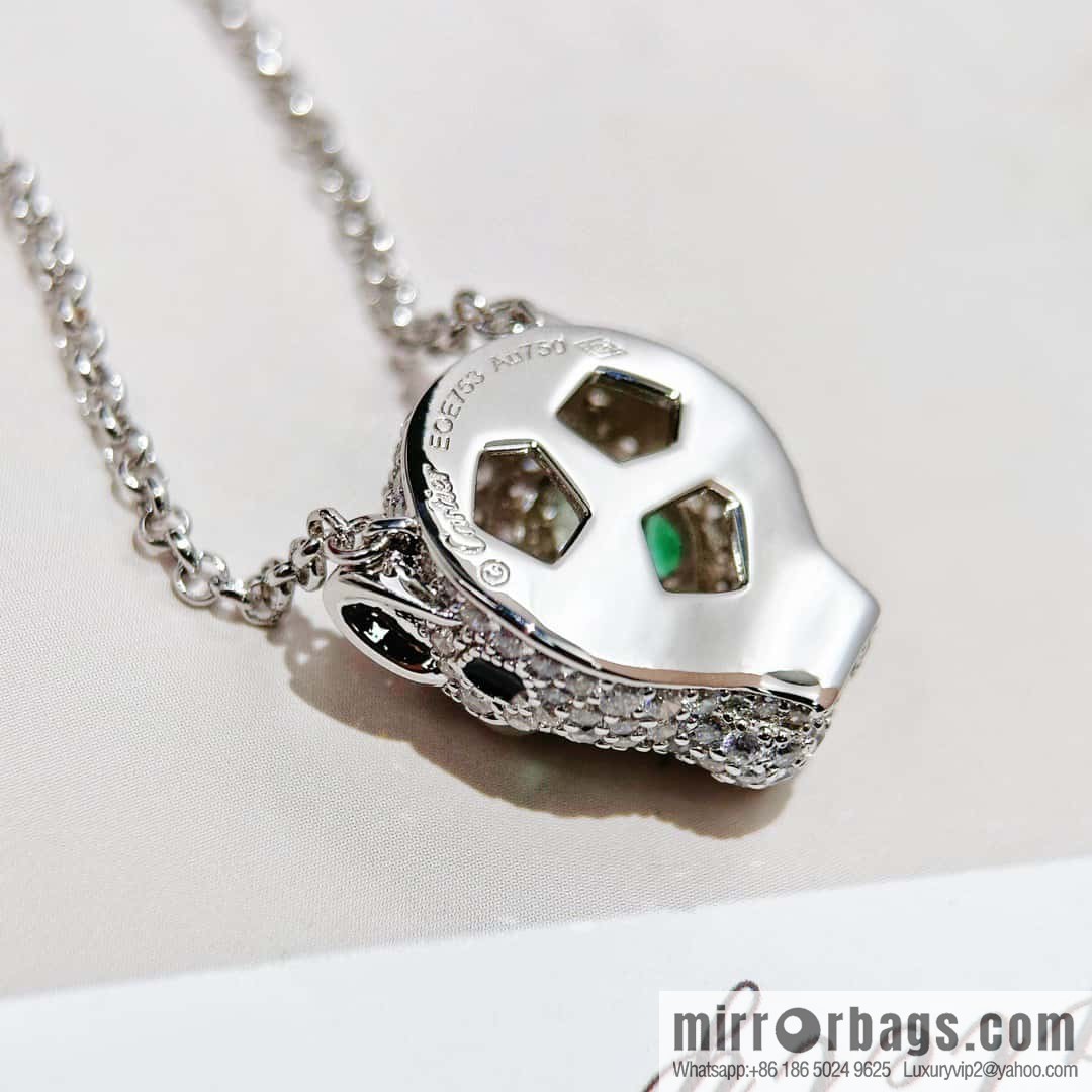 ❗️CNC version ❗️ ☀️ Cartier classic full diamond leopard necklace ☀️