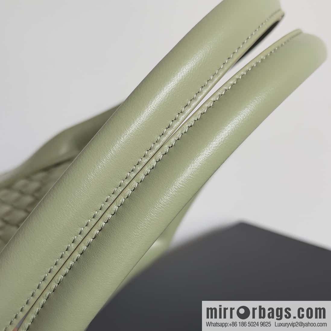 B new Cabat medium shopping bag model number: 608810 travertine green