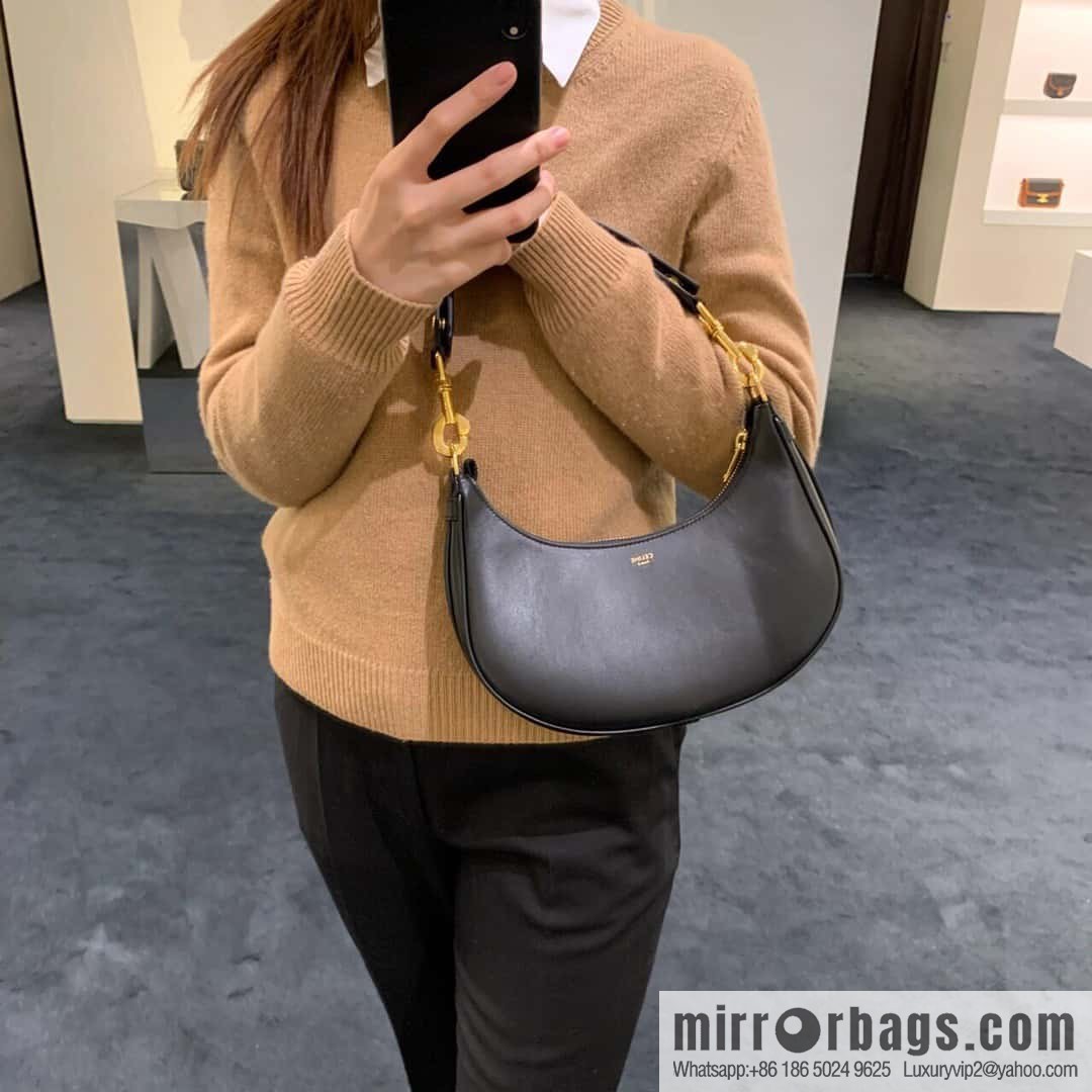 [Premium quality, all-steel hardware 】𝗖𝗘𝗟𝗜𝗡𝗘 | 𝐀𝐕𝐀 full leather armpit bag Model: 196923