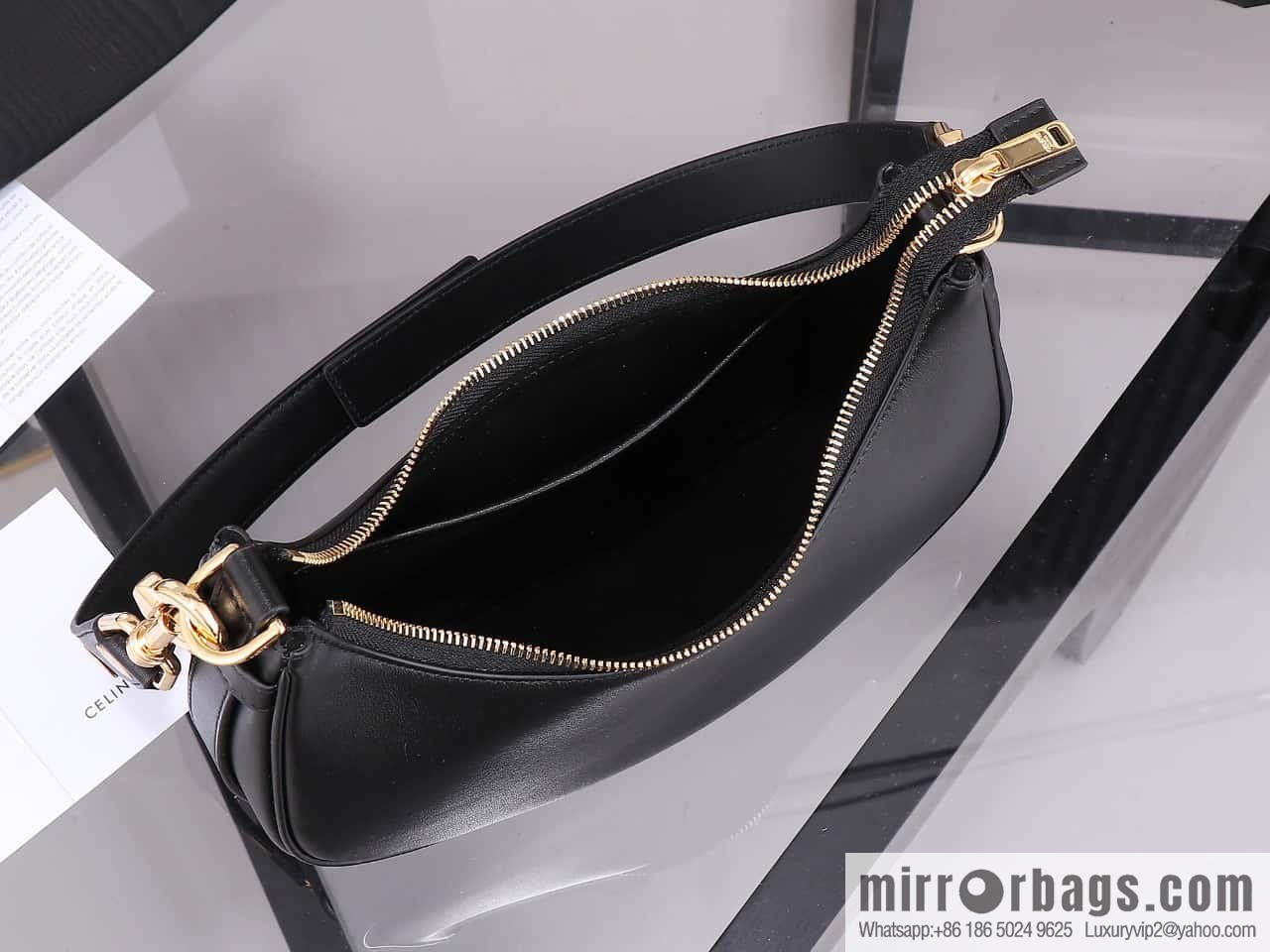 [Premium quality, all-steel hardware 】𝗖𝗘𝗟𝗜𝗡𝗘 | 𝐀𝐕𝐀 full leather armpit bag Model: 196923