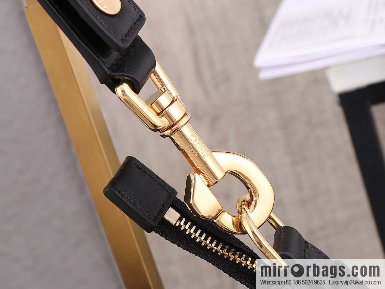 [Premium quality, all-steel hardware 】𝗖𝗘𝗟𝗜𝗡𝗘 | 𝐀𝐕𝐀 full leather armpit bag Model: 196923