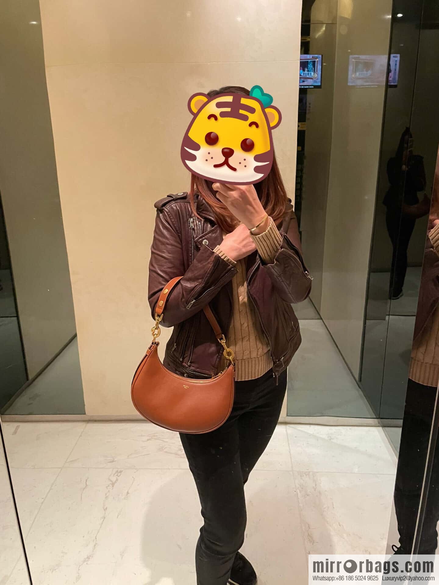 [Premium quality, all-steel hardware 】𝗖𝗘𝗟𝗜𝗡𝗘 | 𝐀𝐕𝐀 full leather armpit bag Model: 196923