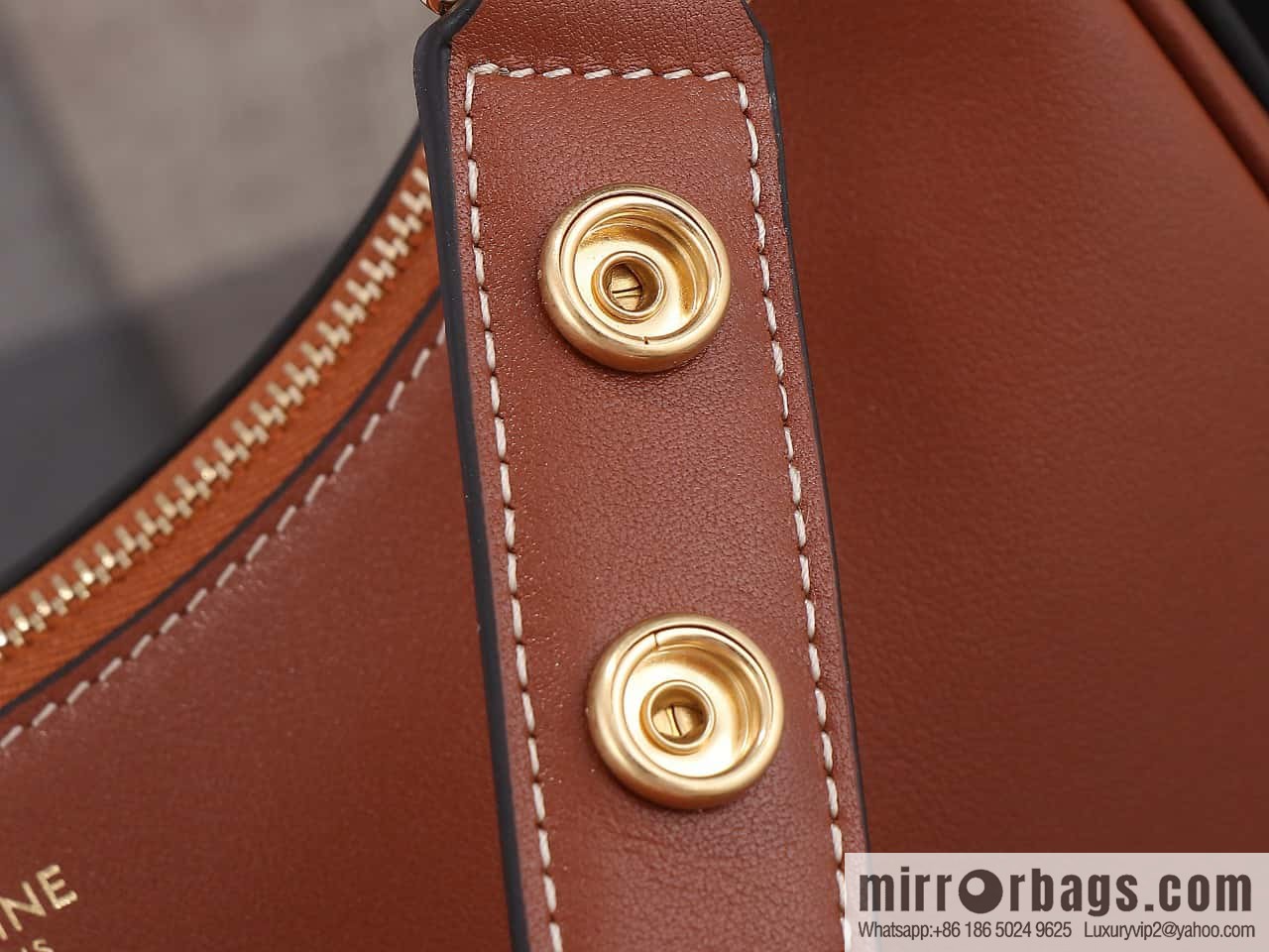 [Premium quality, all-steel hardware 】𝗖𝗘𝗟𝗜𝗡𝗘 | 𝐀𝐕𝐀 full leather armpit bag Model: 196923