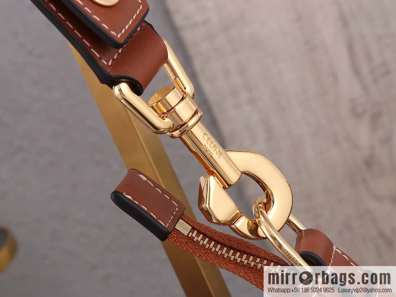 [Premium quality, all-steel hardware 】𝗖𝗘𝗟𝗜𝗡𝗘 | 𝐀𝐕𝐀 full leather armpit bag Model: 196923