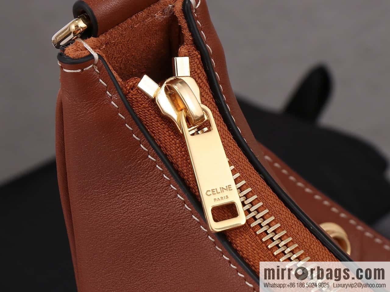 [Premium quality, all-steel hardware 】𝗖𝗘𝗟𝗜𝗡𝗘 | 𝐀𝐕𝐀 full leather armpit bag Model: 196923