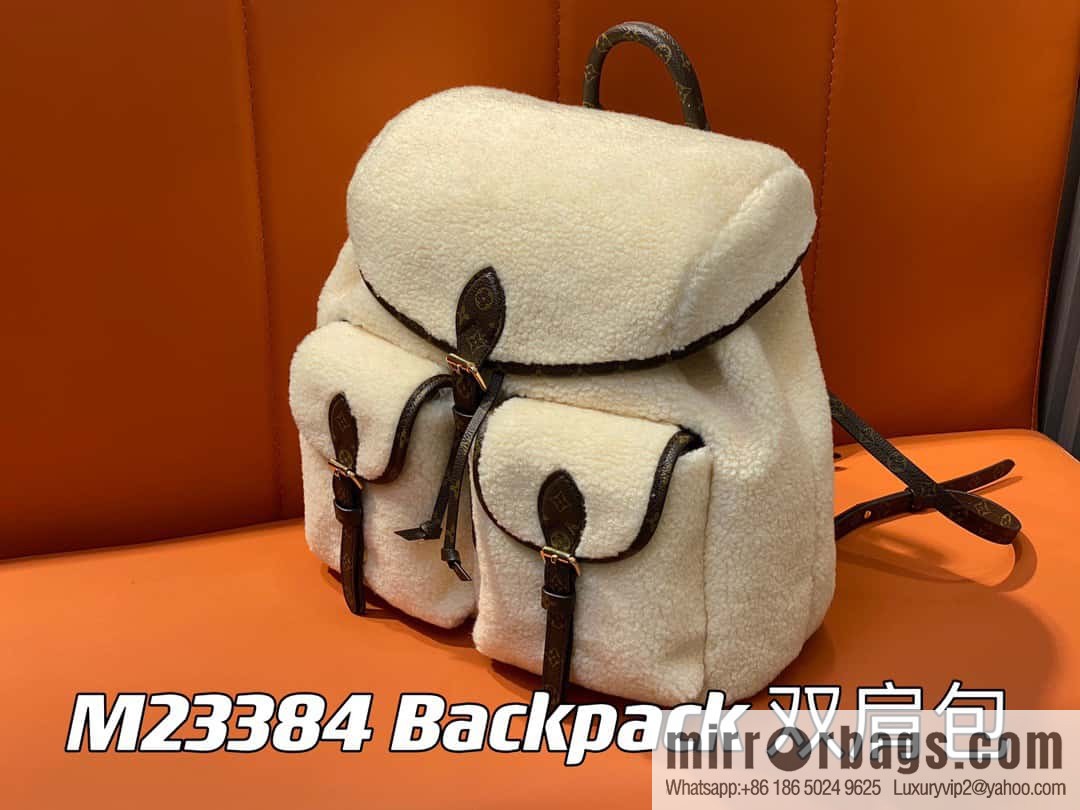 [Original order boutique] M23384 meters white, lamb wool backpack series Backpack backpack