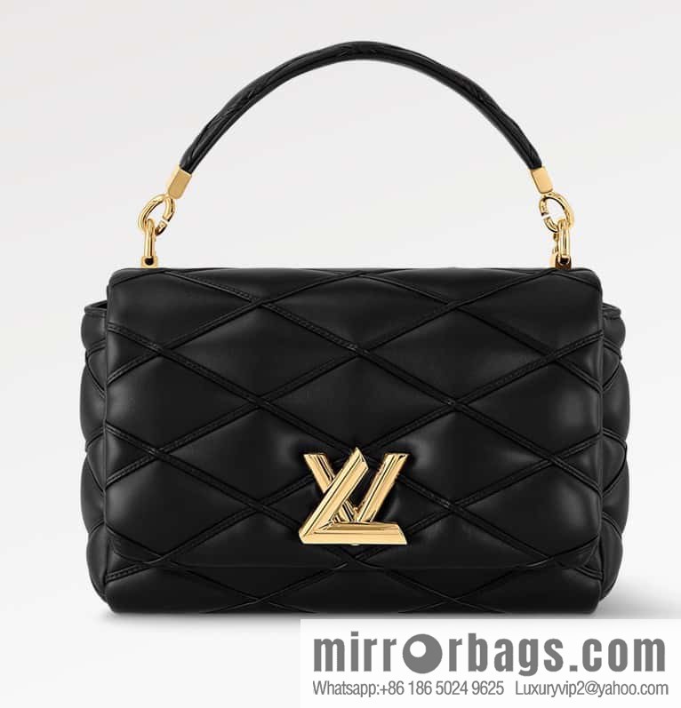 [Original order boutique] M22890 white, full leather rhombus chain bag series GO-14 Teist medium handbag M22891