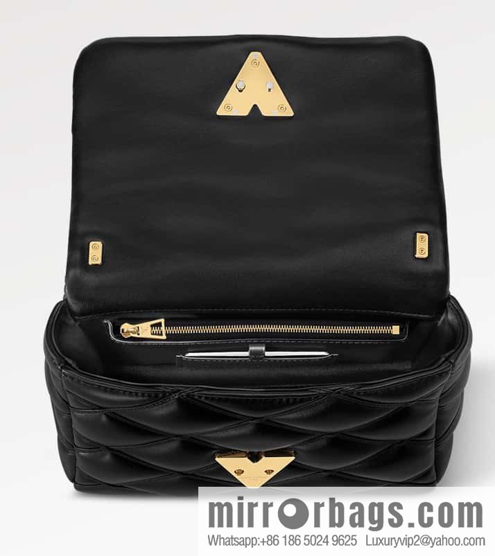[Original order boutique] M22890 white, full leather rhombus chain bag series GO-14 Teist medium handbag M22891