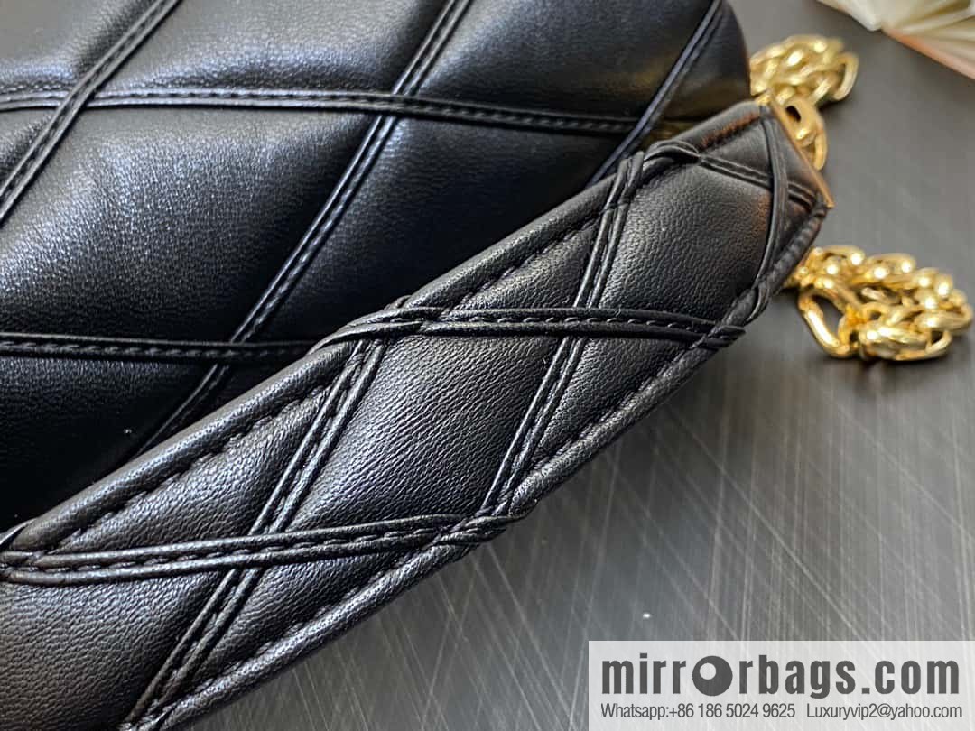 [Original order boutique] M22890 white, full leather rhombus chain bag series GO-14 Teist medium handbag M22891