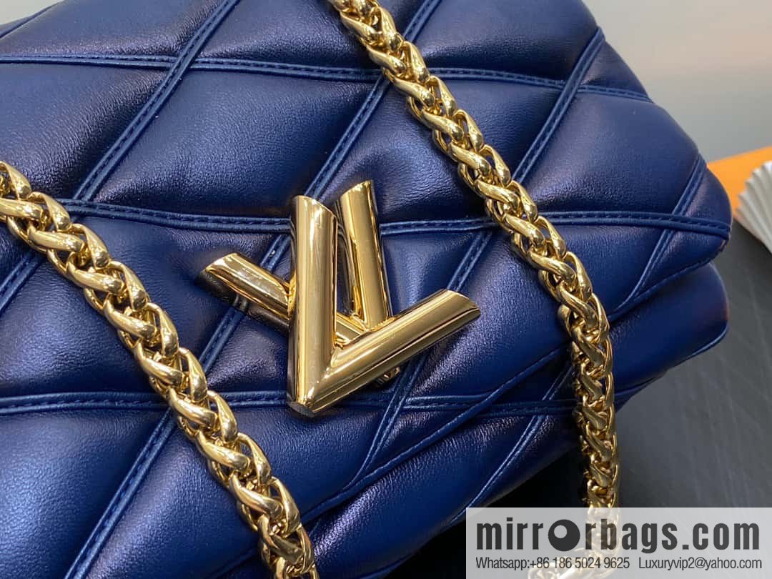 [Original order boutique] M22890 full leather rhombus chain bag series GO-14 Teist medium handbag M22891