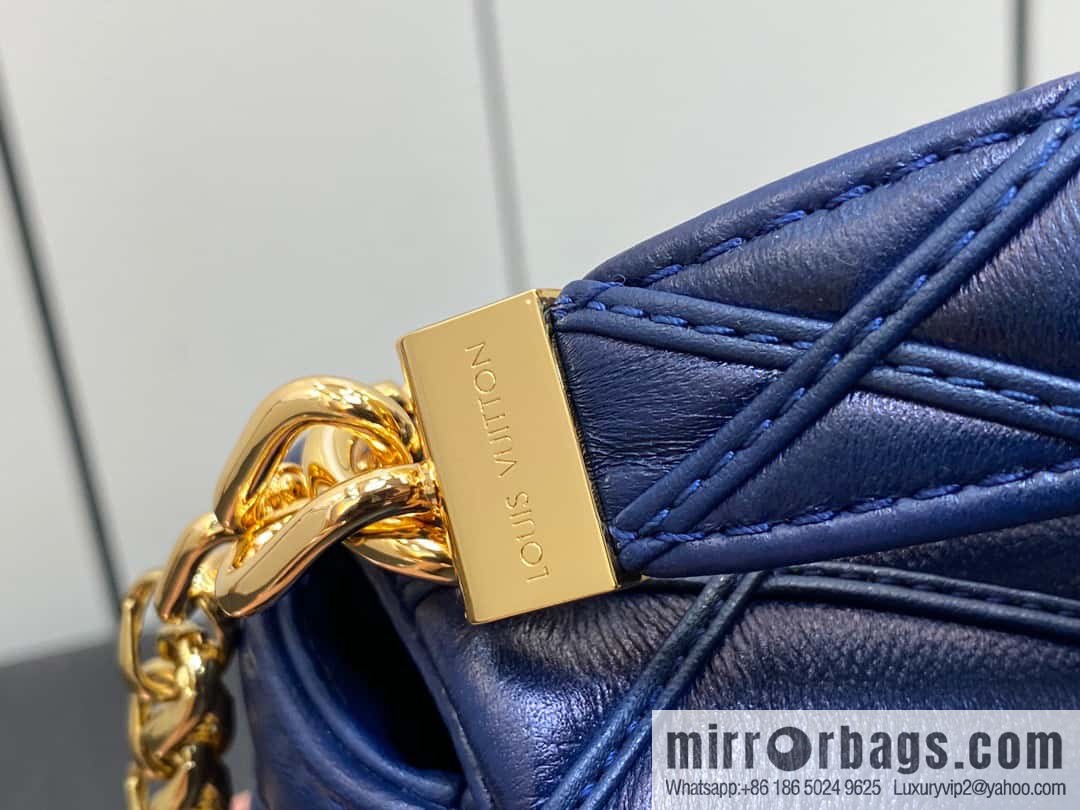 [Original order boutique] M22890 full leather rhombus chain bag series GO-14 Teist medium handbag M22891