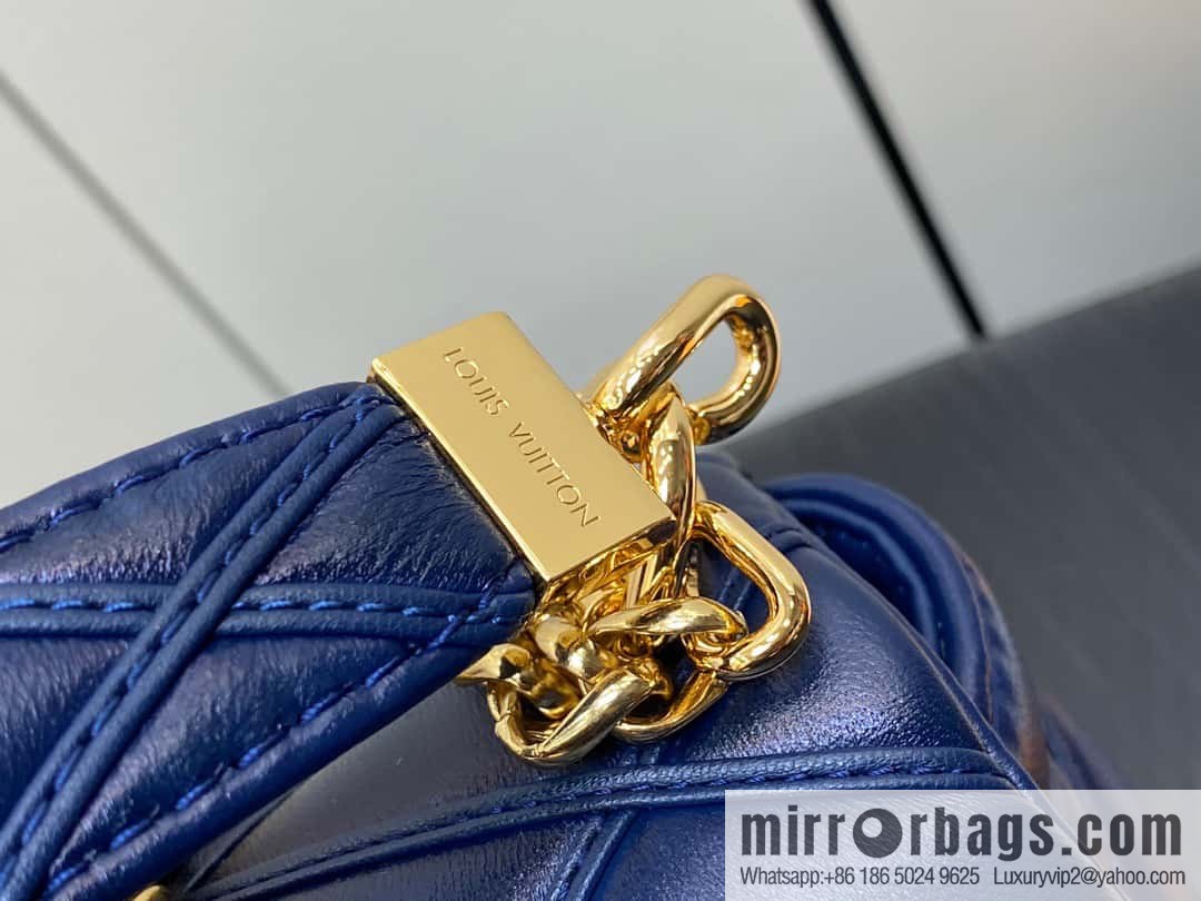 [Original order boutique] M22890 full leather rhombus chain bag series GO-14 Teist medium handbag M22891