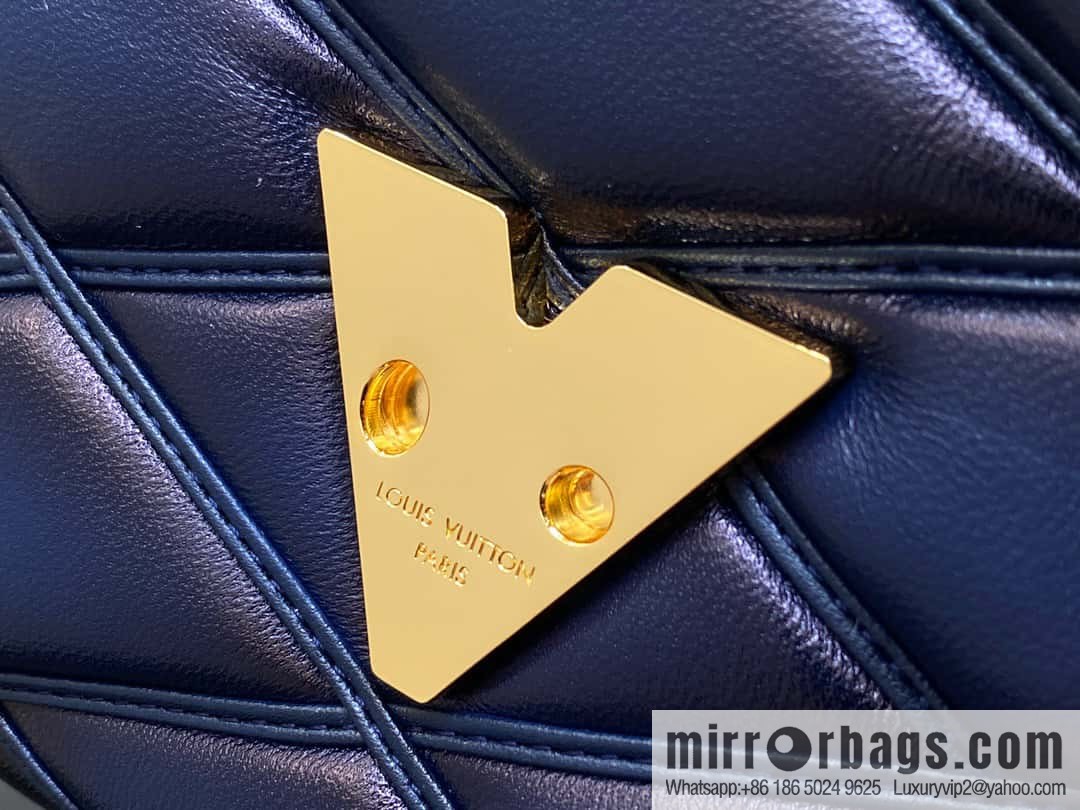 [Original order boutique] M22890 full leather rhombus chain bag series GO-14 Teist medium handbag M22891