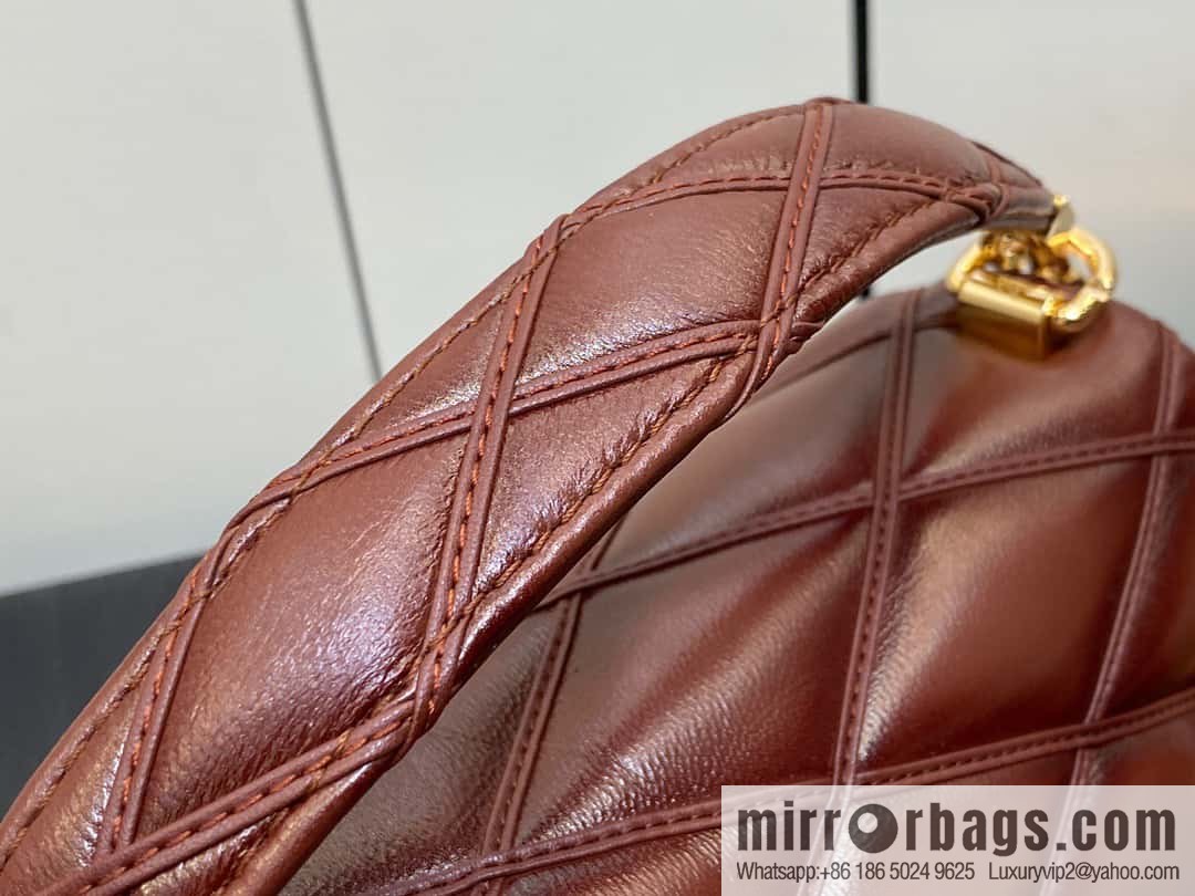 [Original order boutique] M22890 full leather rhombus chain bag series GO-14 Teist medium handbag M22891