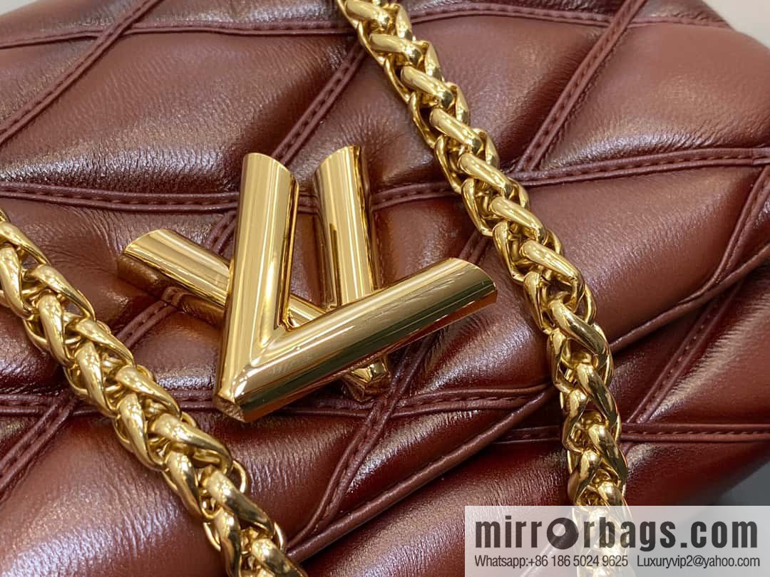 [Original order boutique] M22890 full leather rhombus chain bag series GO-14 Teist medium handbag M22891