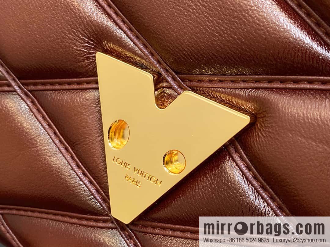 [Original order boutique] M22890 full leather rhombus chain bag series GO-14 Teist medium handbag M22891