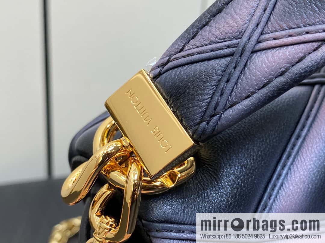 [Original order boutique] M22890 full leather rhombus chain bag series GO-14 Teist medium handbag M22891