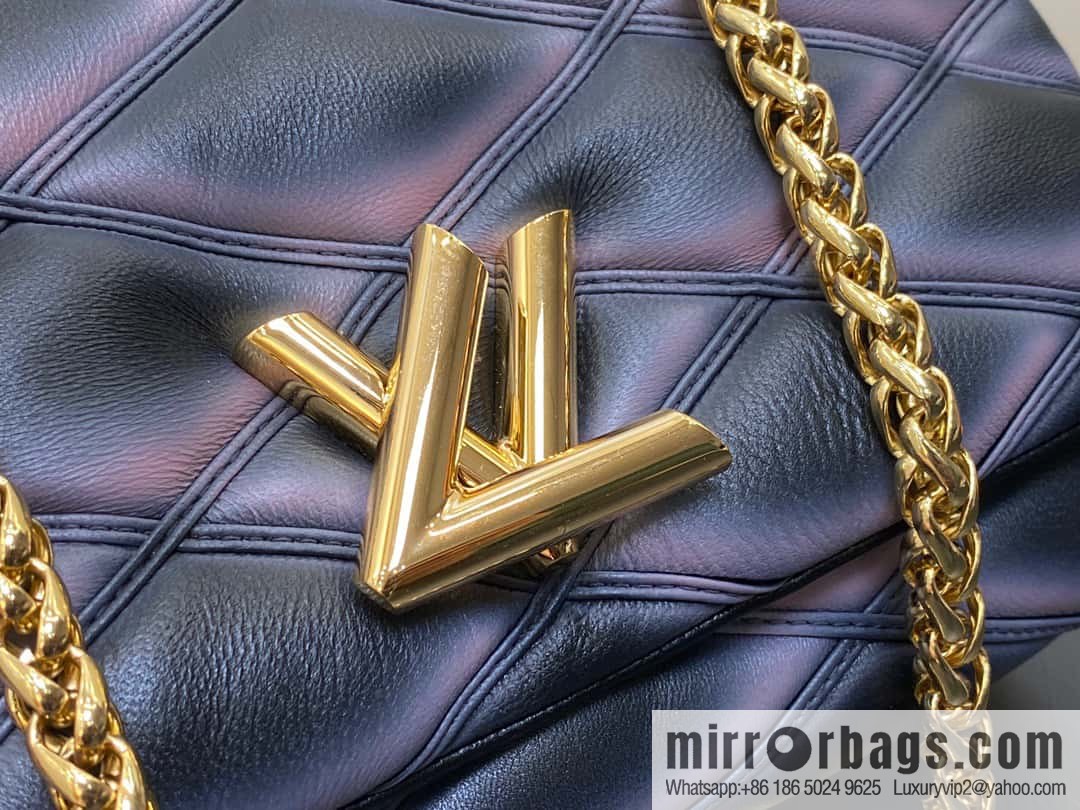 [Original order boutique] M22890 full leather rhombus chain bag series GO-14 Teist medium handbag M22891