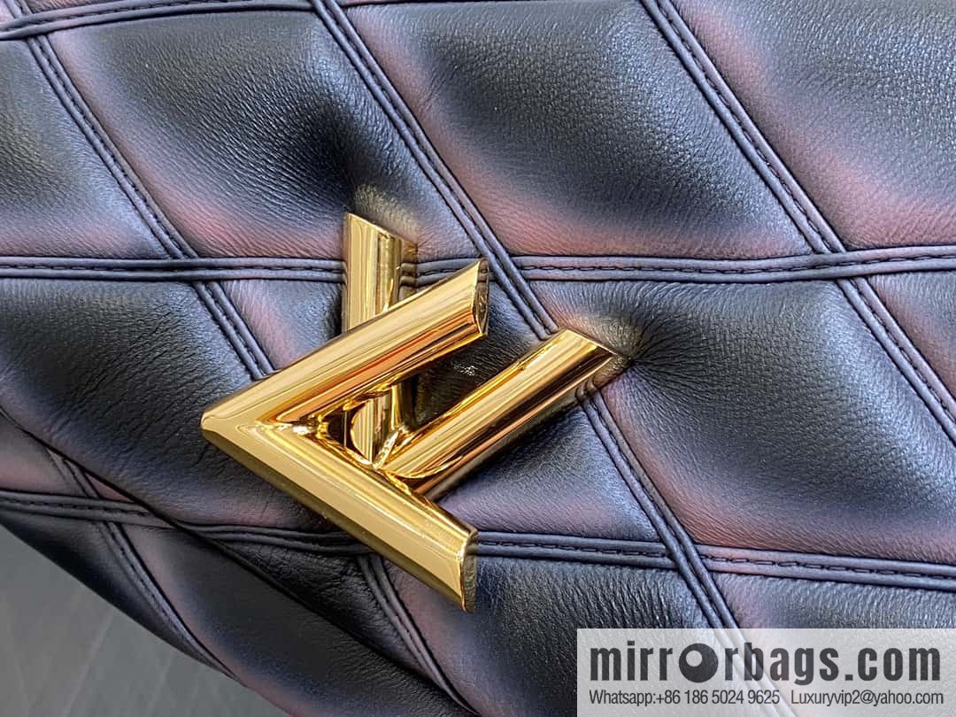 [Original order boutique] M22890 full leather rhombus chain bag series GO-14 Teist medium handbag M22891