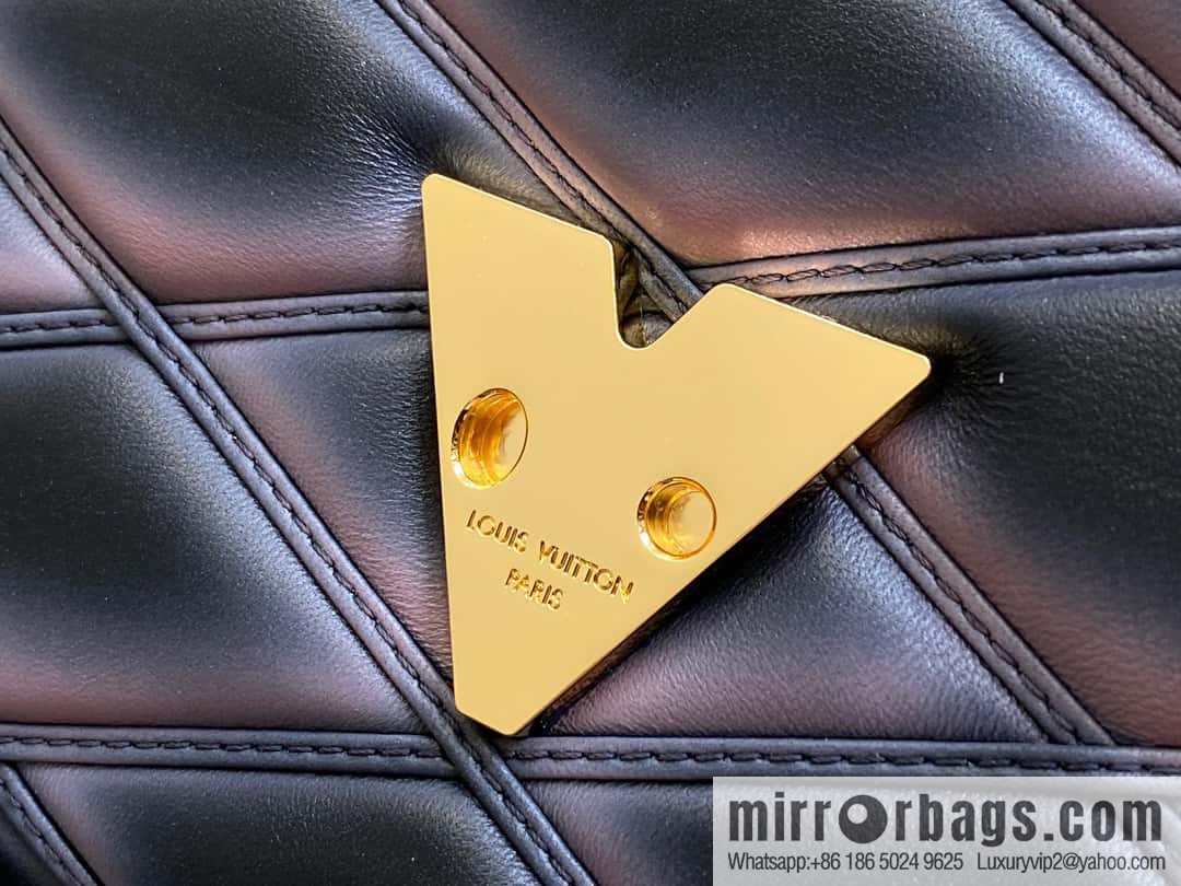 [Original order boutique] M22890 full leather rhombus chain bag series GO-14 Teist medium handbag M22891
