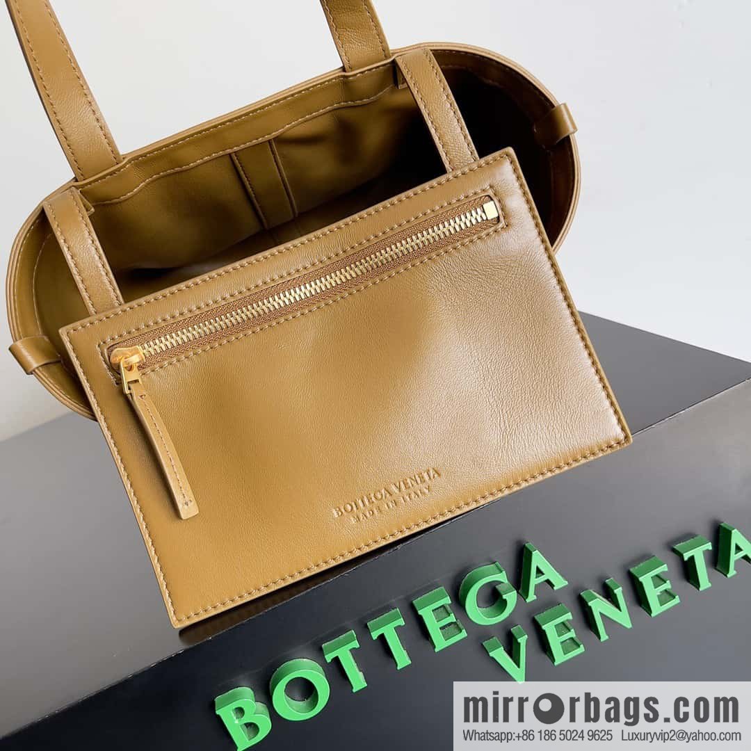 BV early autumn new tote Intrecciato woven tote handbag, model number: 754916 mustard green