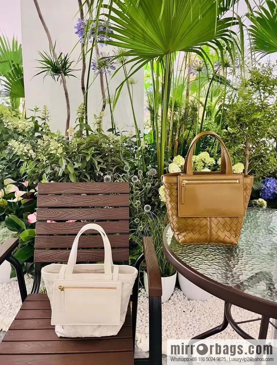 BV early autumn new tote Intrecciato woven tote handbag, model number: 754916 mustard green
