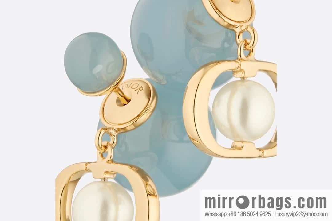 New ☑️ DIOR CD candy colored pearl earrings stud earrings