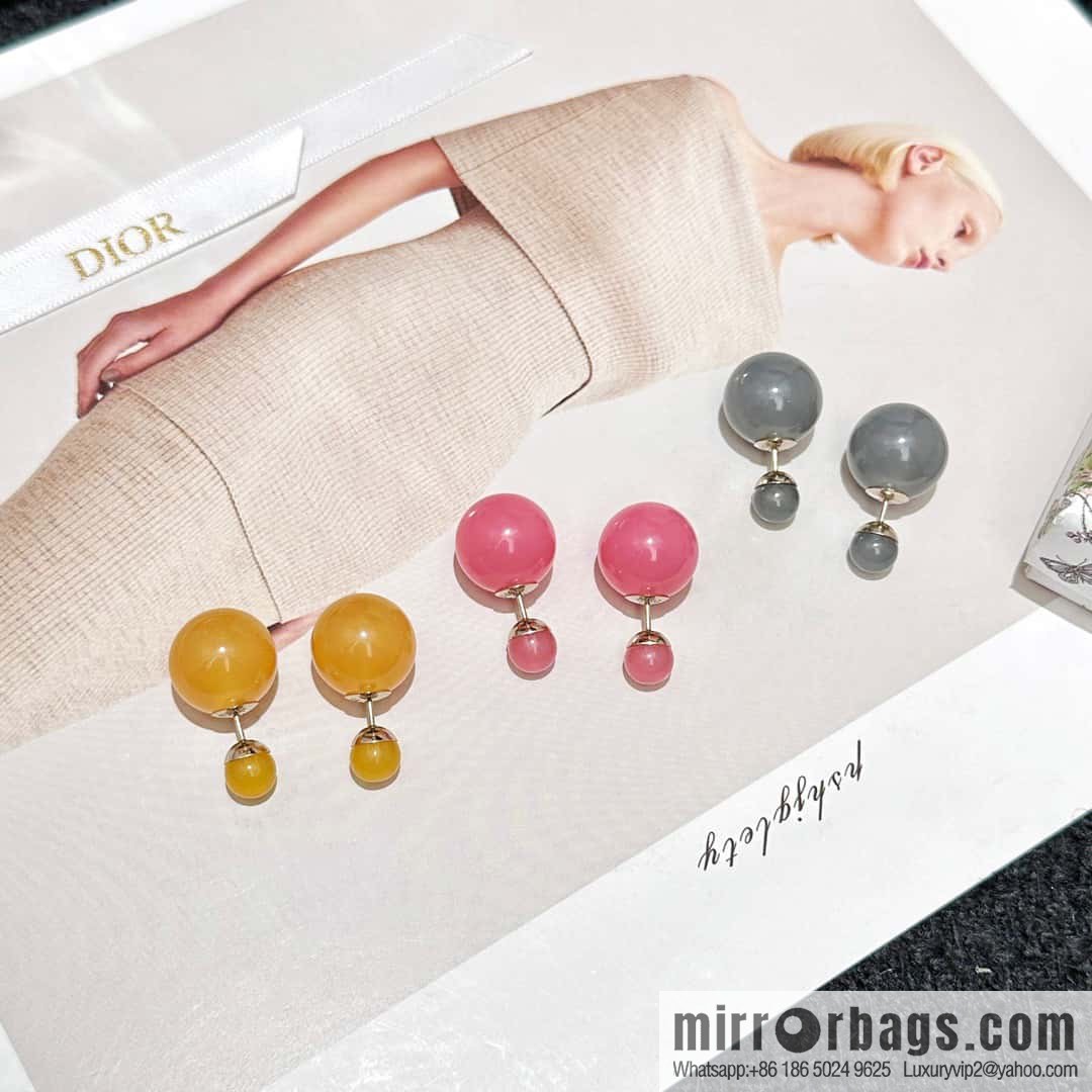 New ☑️ DIOR Dior candy colored pearl earrings stud earrings
