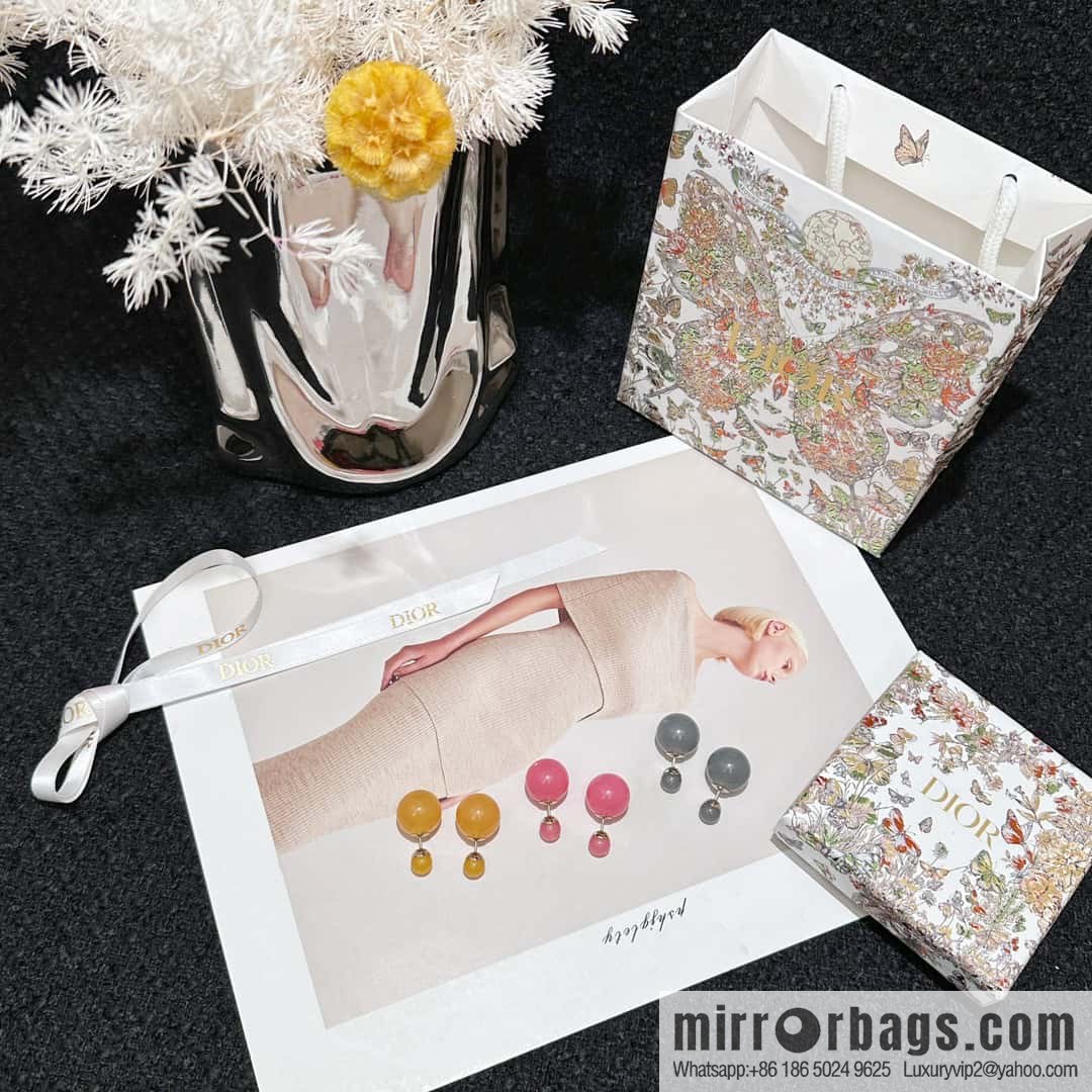 New ☑️ DIOR Dior candy colored pearl earrings stud earrings