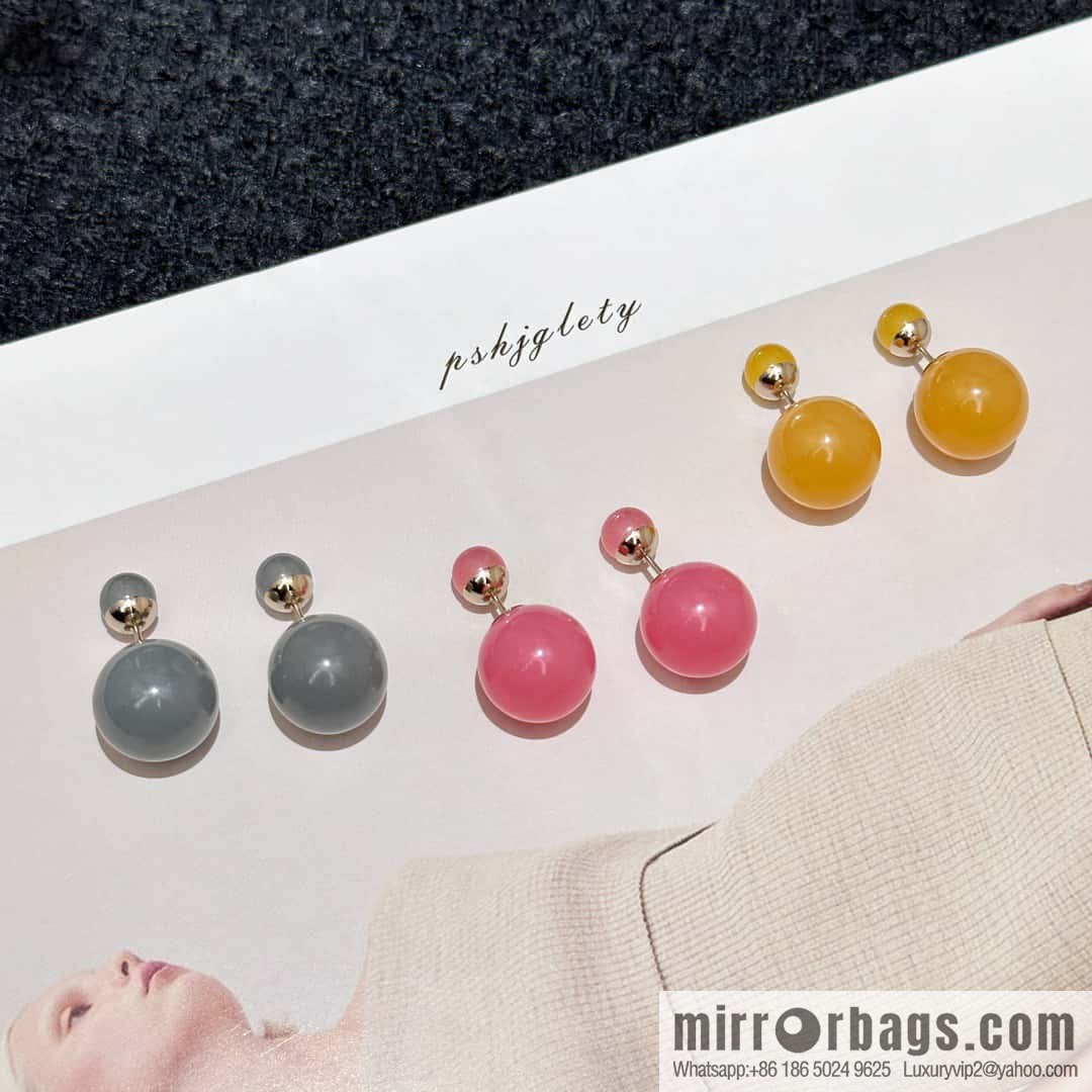 New ☑️ DIOR Dior candy colored pearl earrings stud earrings